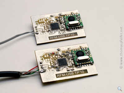 RFM12<->USB Test-Boards